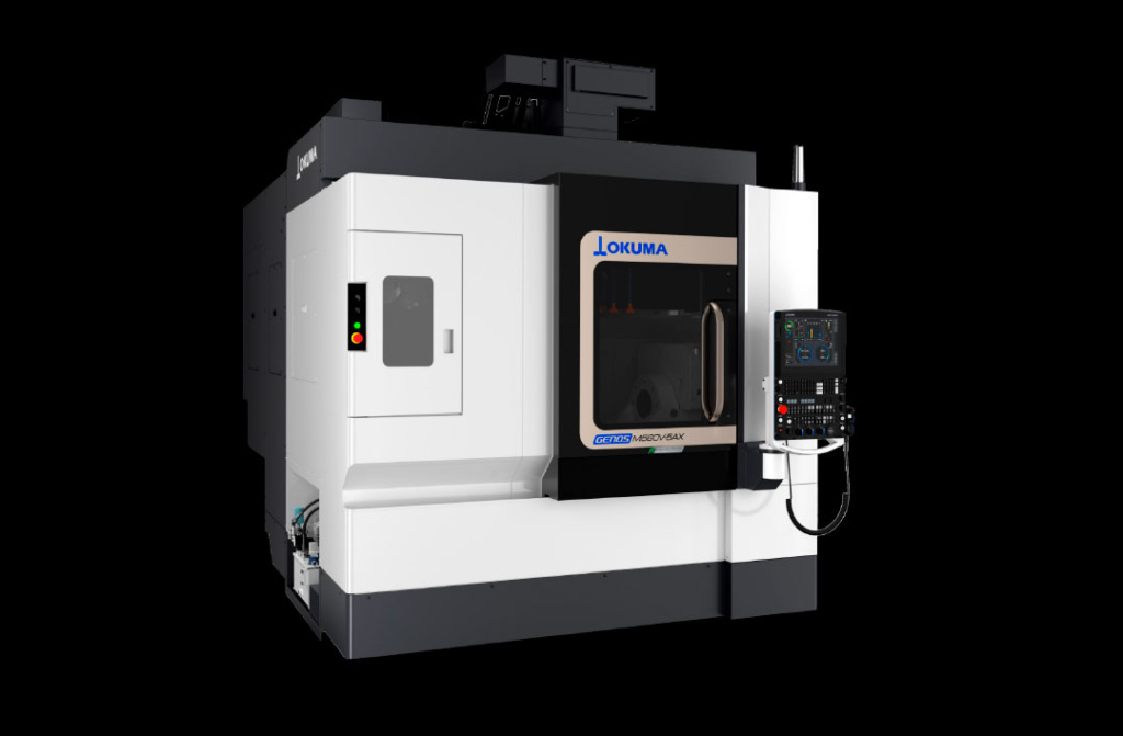 Okuma rust geleidelijk steeds meer bewerkingscentra uit met de nieuwste OSP-P500 besturing. De vijfassige verticale GENOS M-5AX-serie is zo’n machine die al geruimere tijd standaard met deze besturing wordt geleverd. (foto’s: Okuma)