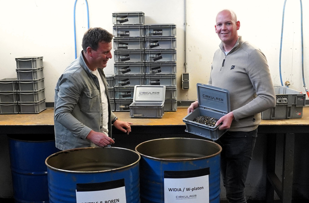 Henk van der Stouwe en Lars Blaak richten zich met Cirkulaer op de recycling van hardmetalen gereedschappen.