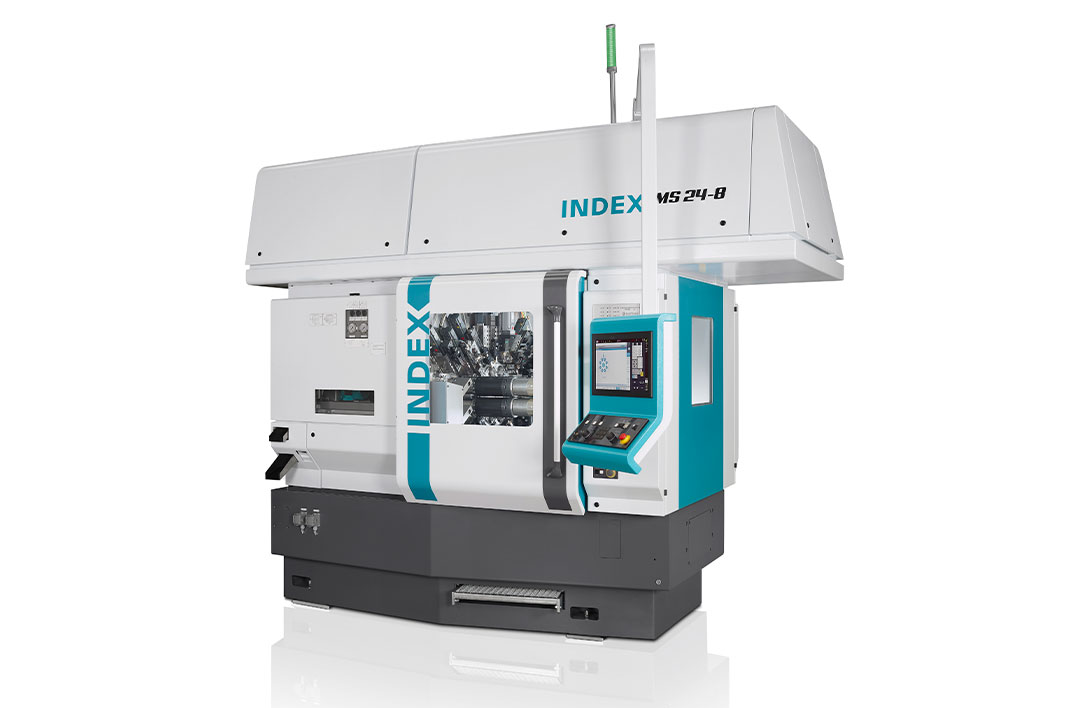 De compacte CNC-meerspindeldraaibank Index MS24-8 is ook een highlight tijdens het open huis van Index.