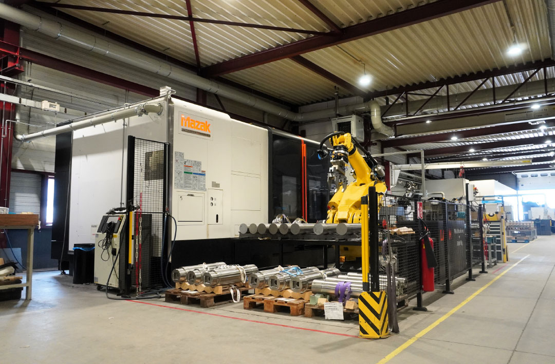Extra aftakkingen zorgen voor een effectieve afvoer van rook bij grote bewerkingsmachines.