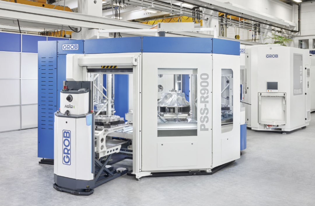 Grob legt tijdens de EMO de nadruk op nieuwe en doorontwikkelde machines en bewerkingsconcepten. Zo maakt de nieuwe generatie van het PSS-R900-palletsysteem zijn internationale beursdebuut.