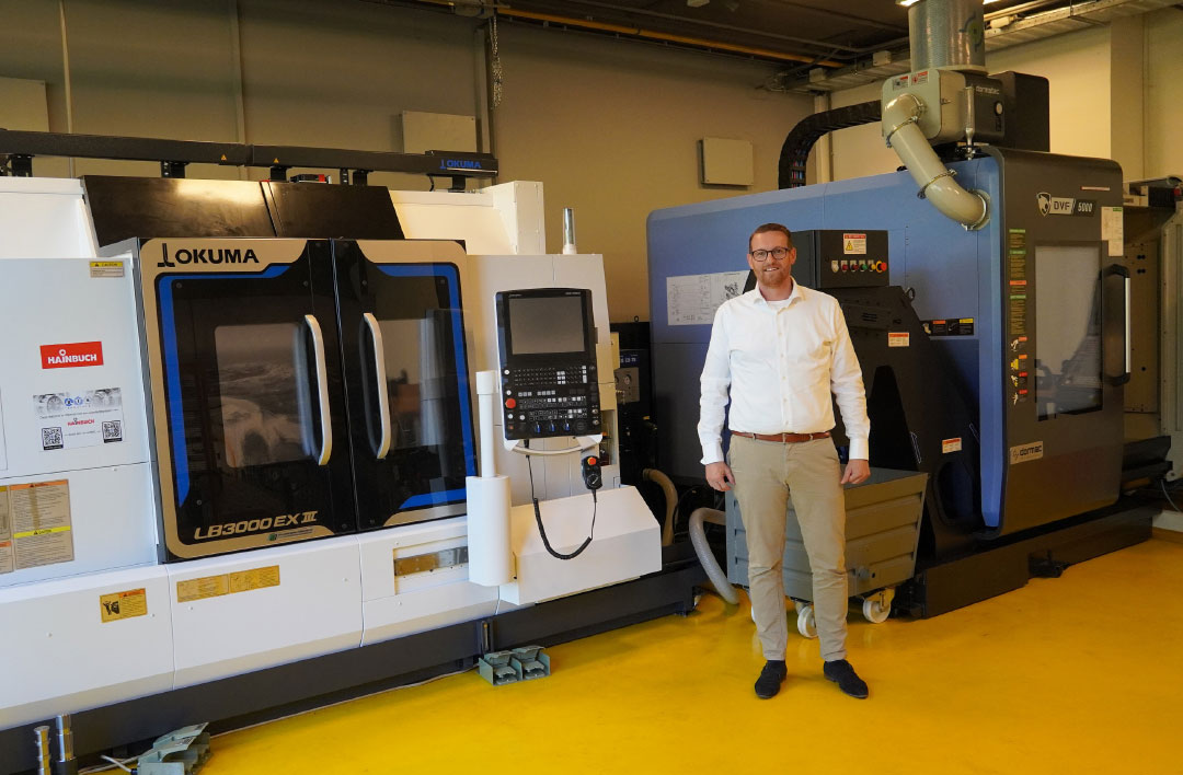 Rogier ten Brug in het Techcenter van Iscar in Gouda: “Iscar Nederland heeft het afgelopen jaar een duidelijke koerswijziging ingezet.”