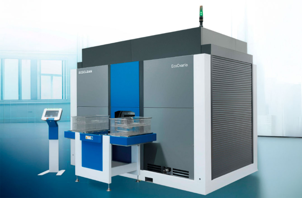 De flexibele EcoCvario is ontwikkeld voor waterige fijnreiniging. De nieuwe installatie maakt de integratie mogelijk van verschillende reinigings- en droogtechnologieën, die toepassings- en klantspecifiek kunnen worden geconfigureerd.